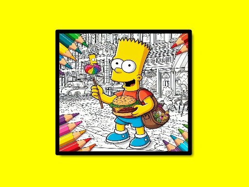 BTS Simpsons Coloring Book